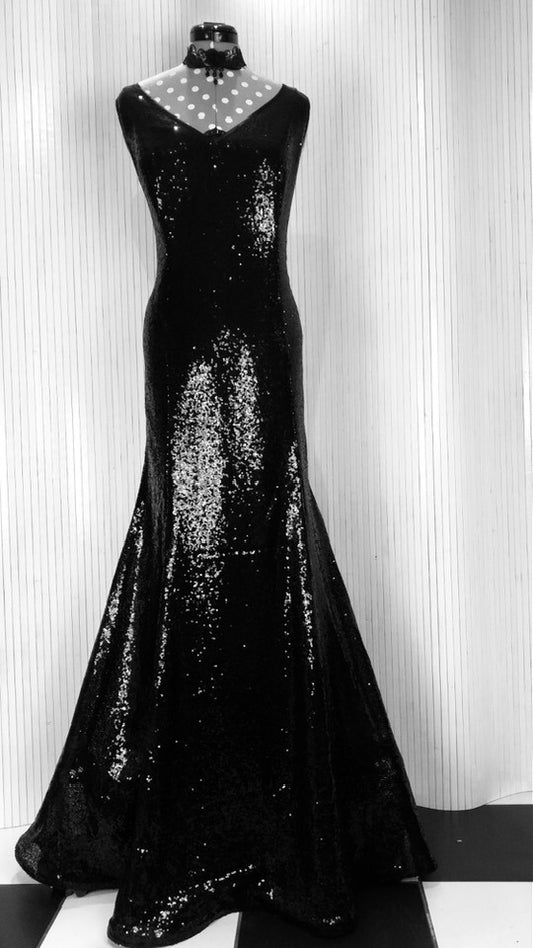 Victoria sequin dress, evening sequin dress