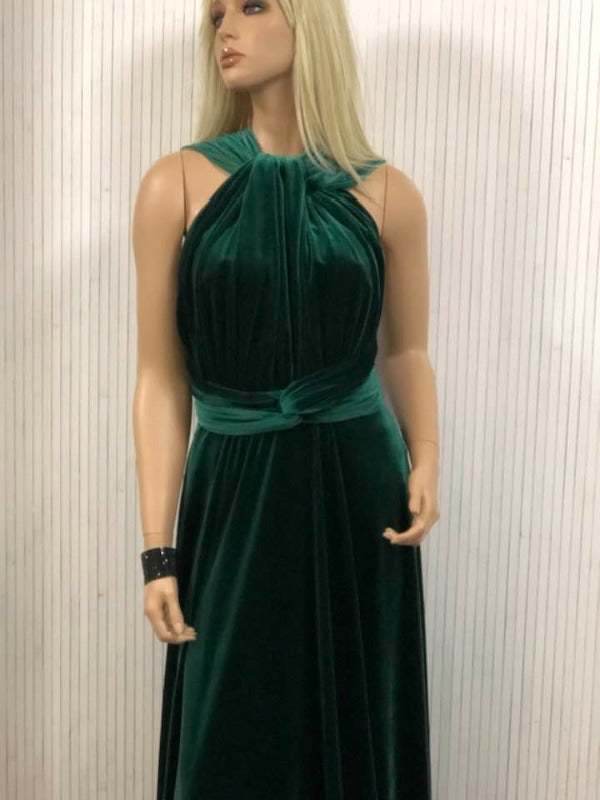 Keyra velvet infinity dress