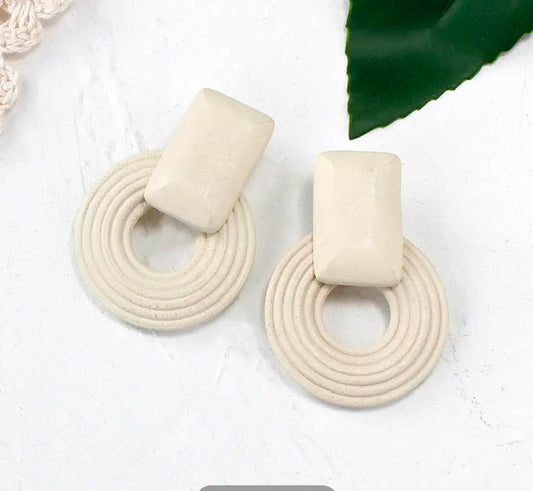 Wooden Drop Earrings