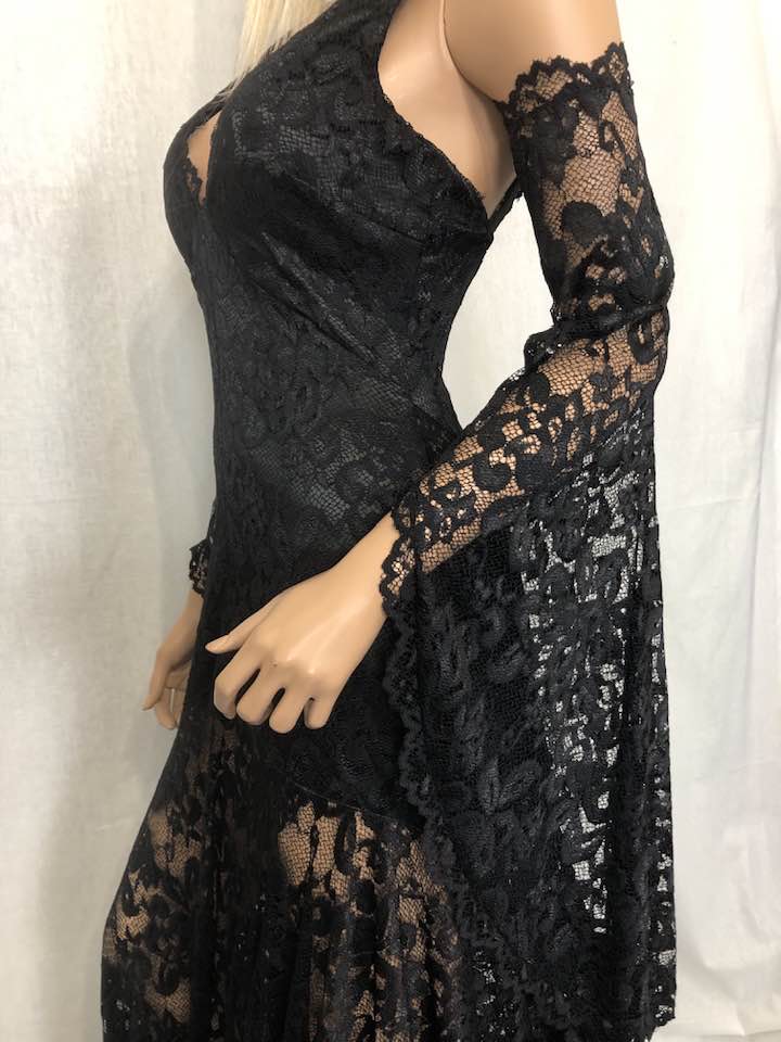 Charlotte lace dress, Black wedding dress