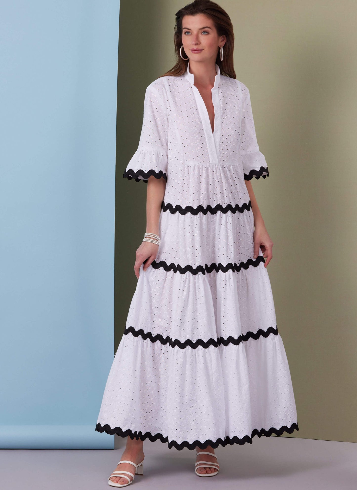 Brigitte Cotton Ruffle dress