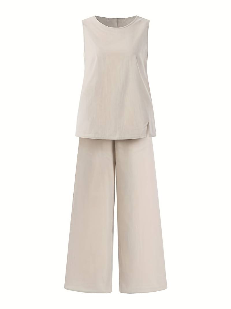 Two-piece linen set