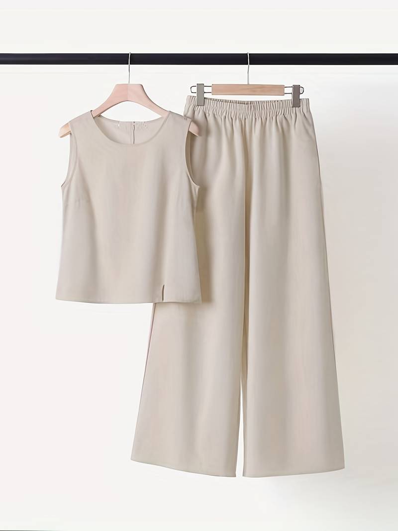 Two-piece linen set
