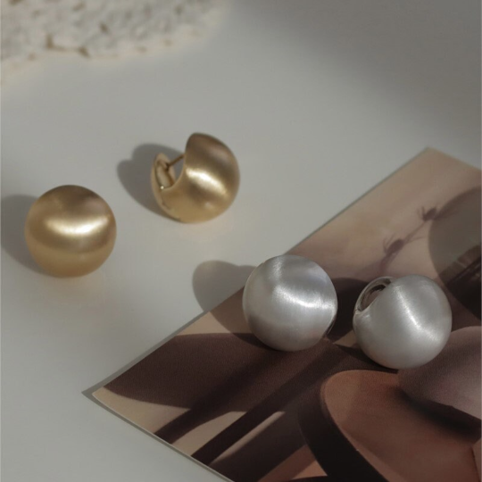 Spherical Hoop Earrings