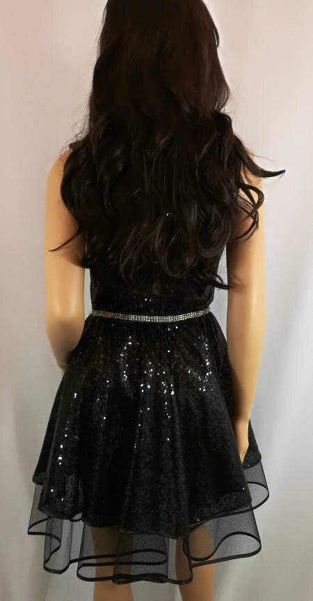 Sequin dress, Bridesmaid Dress, Little black dress, black dress,