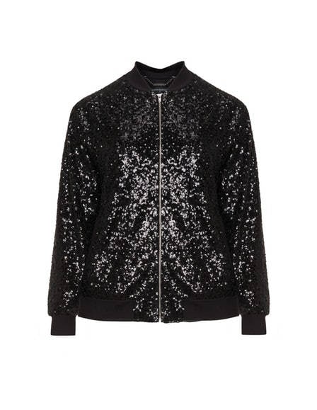 SEQUIN BOMBER JACKET