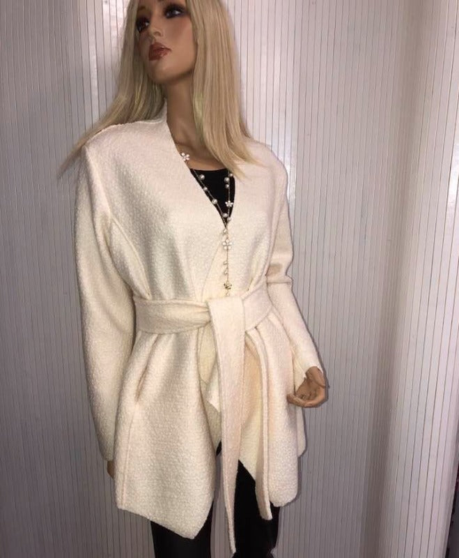 Debbie Wool Mix Wrap Coat