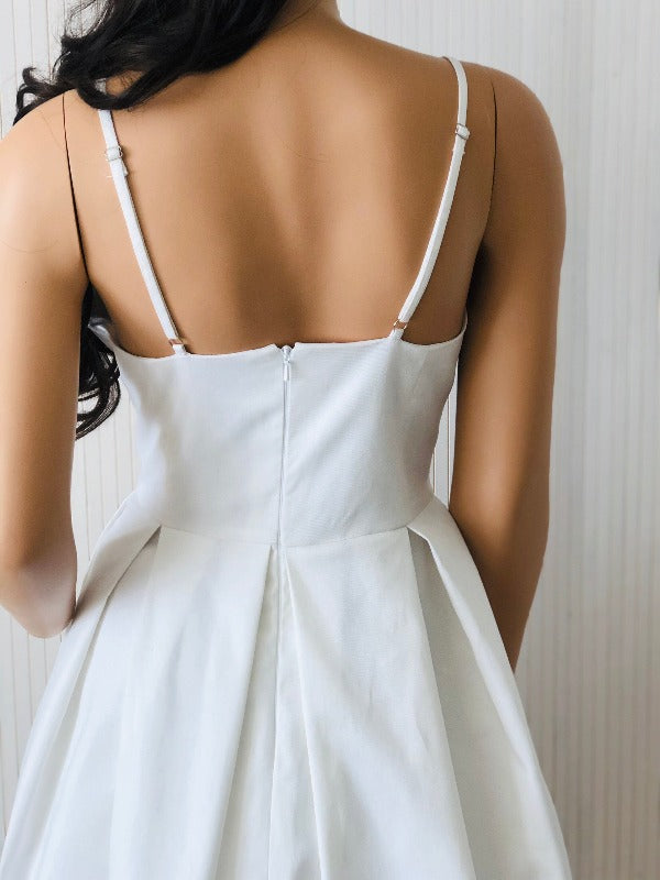 Summer dress, Cotton dress, white dress, strap dress