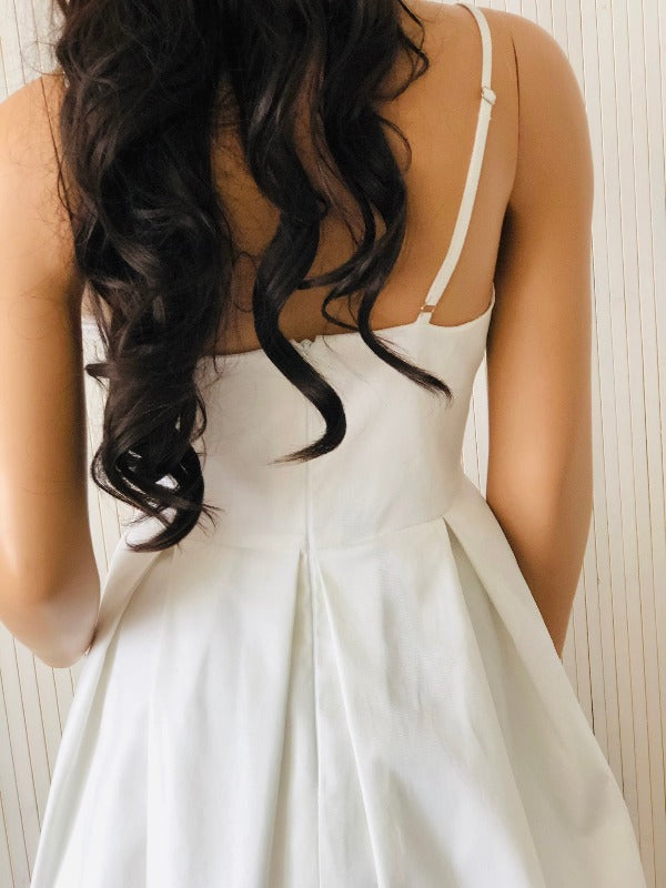 Summer dress, Cotton dress, white dress, strap dress