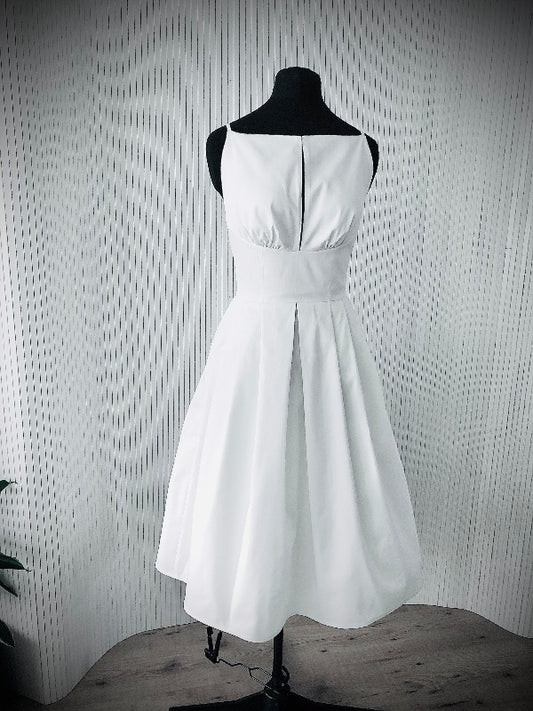 Summer dress, Cotton dress, white dress, strap dress