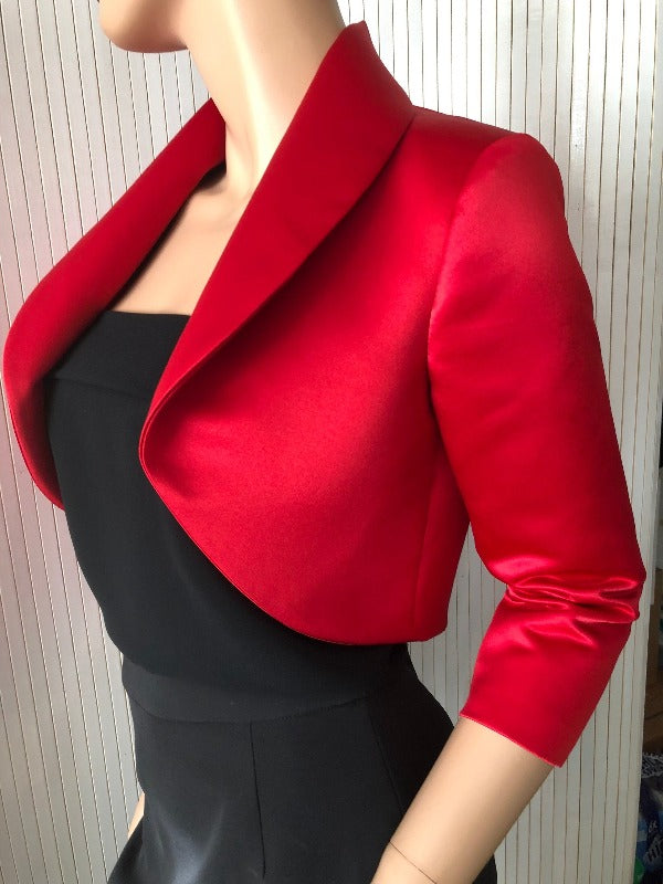 Satin duchess bolero