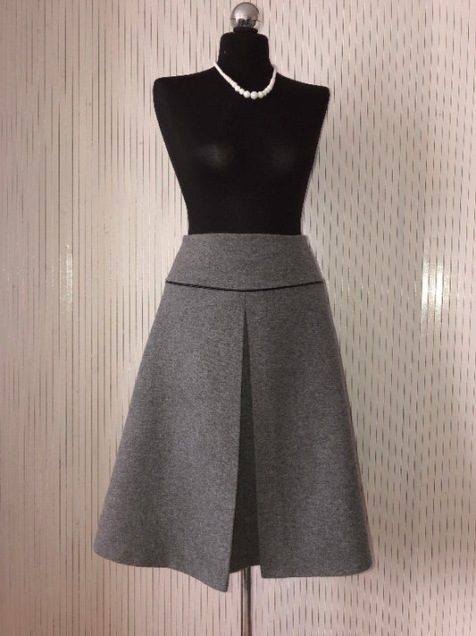 Wool mix skirt