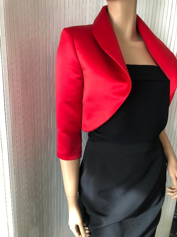 Satin duchess bolero