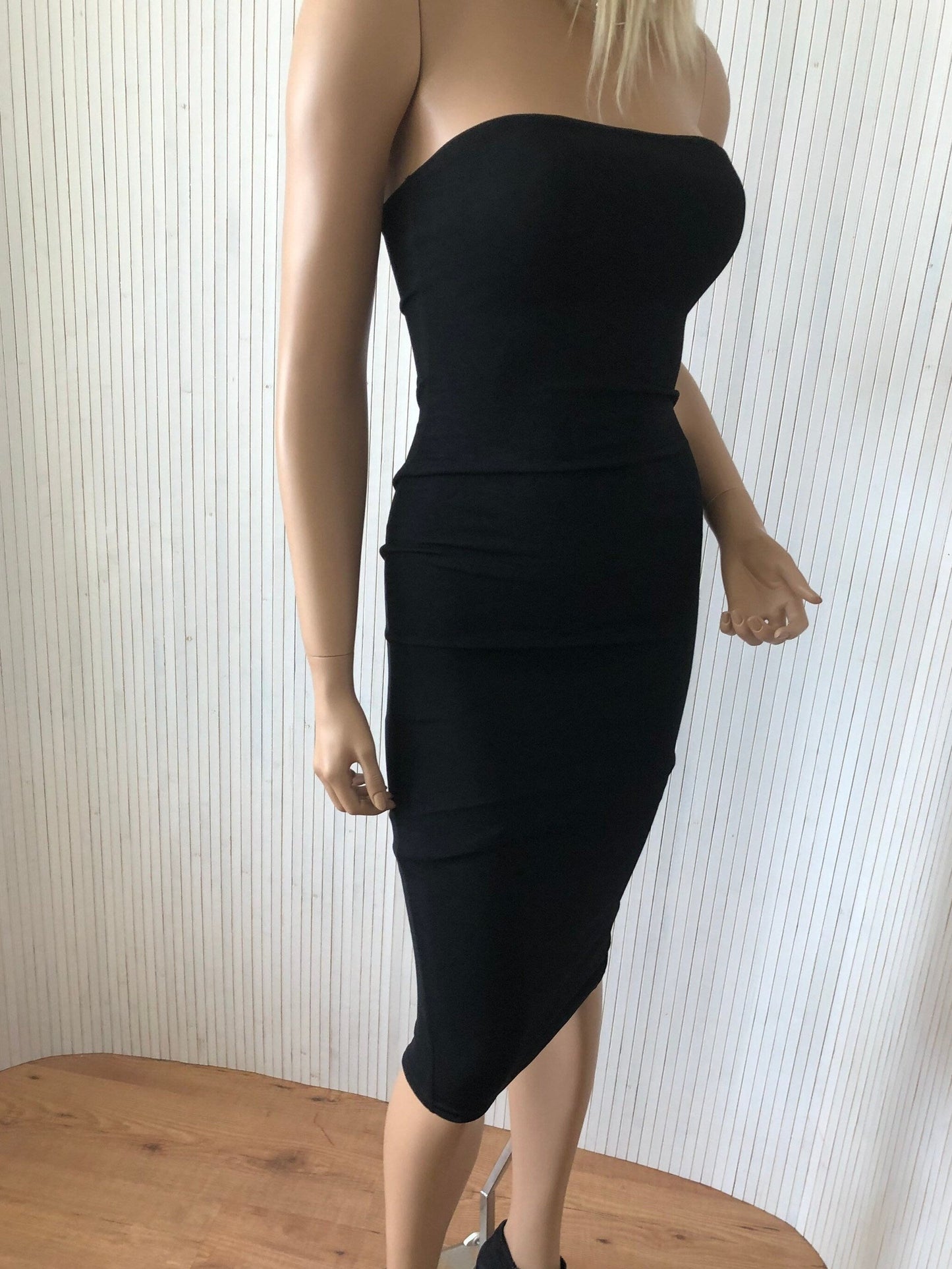 Strapless tube dress