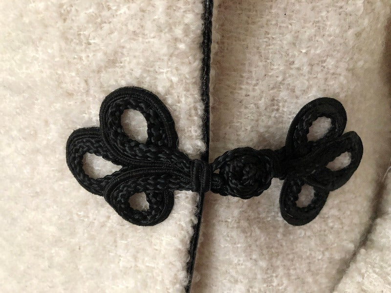 Helene cream boucle coat