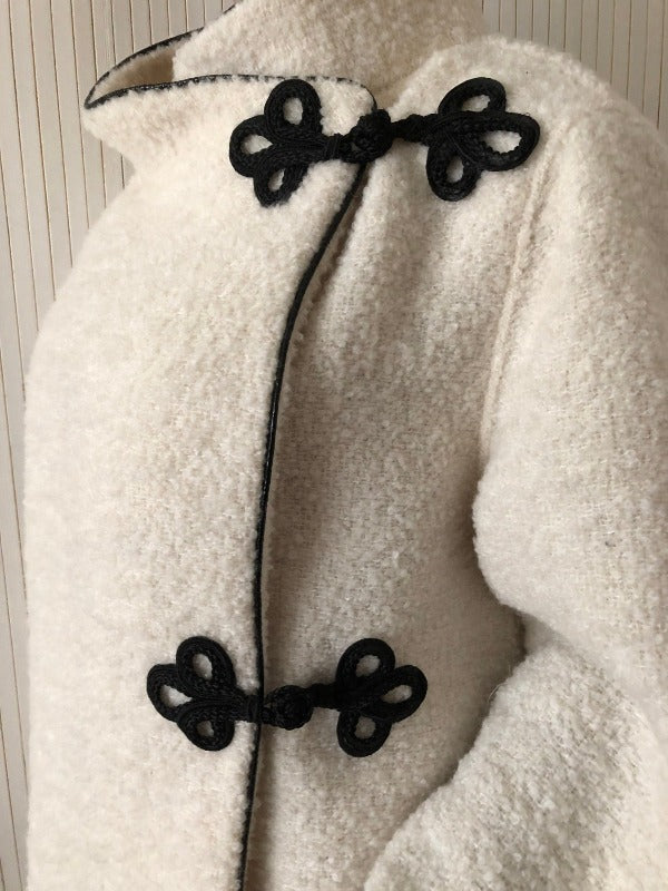 Helene cream boucle coat