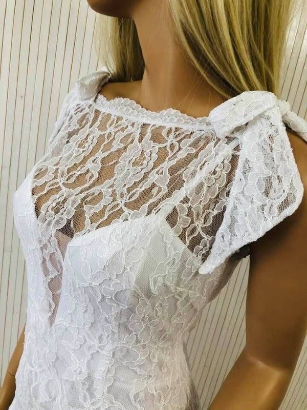 Zara wedding dress, Sleeveless dress, wedding dress, fishtail dress, Tie Strap dress, Boho wedding dress, beach wedding dress