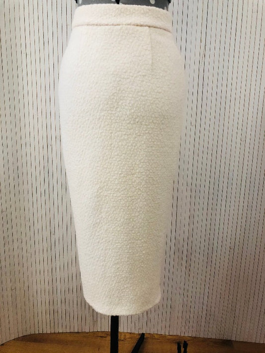 Pencil Skirt Wool, Boucle, Houndstooth, Boiled wool