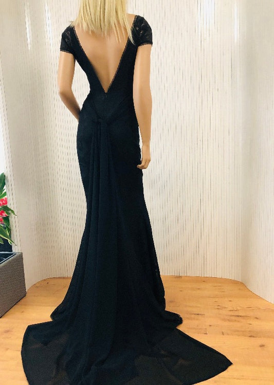 Thalia lace dress, Black wedding dress, Bridesmaid, Boho wedding , Gothic black wedding dresses, Black Evening Gown, Wedding Guest Dress