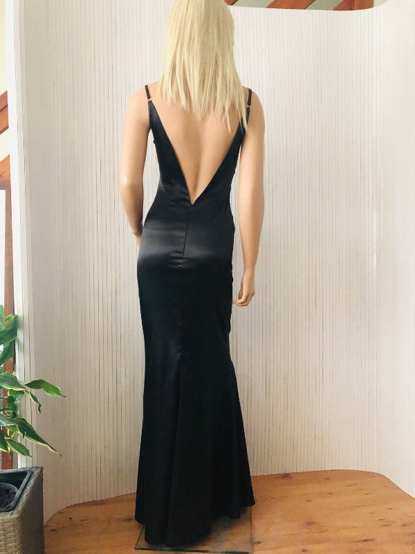 Black lace dress, Boho wedding dress, gothic black dresses