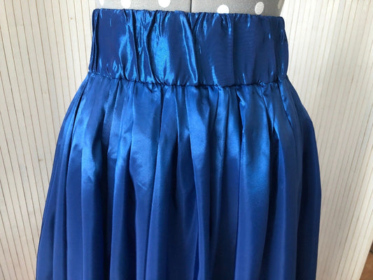 Maxi taffeta skirt