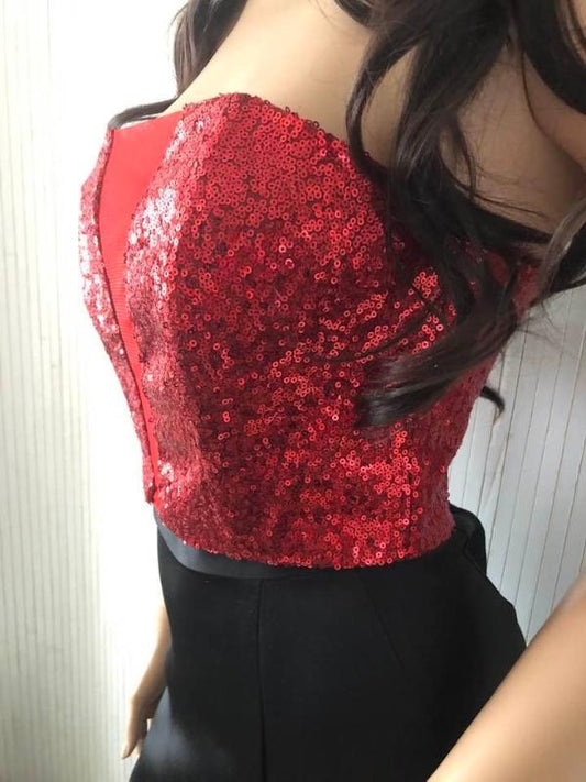 Boning Sequin Corset Top