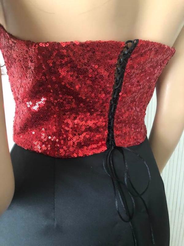 Boning Sequin Corset Top