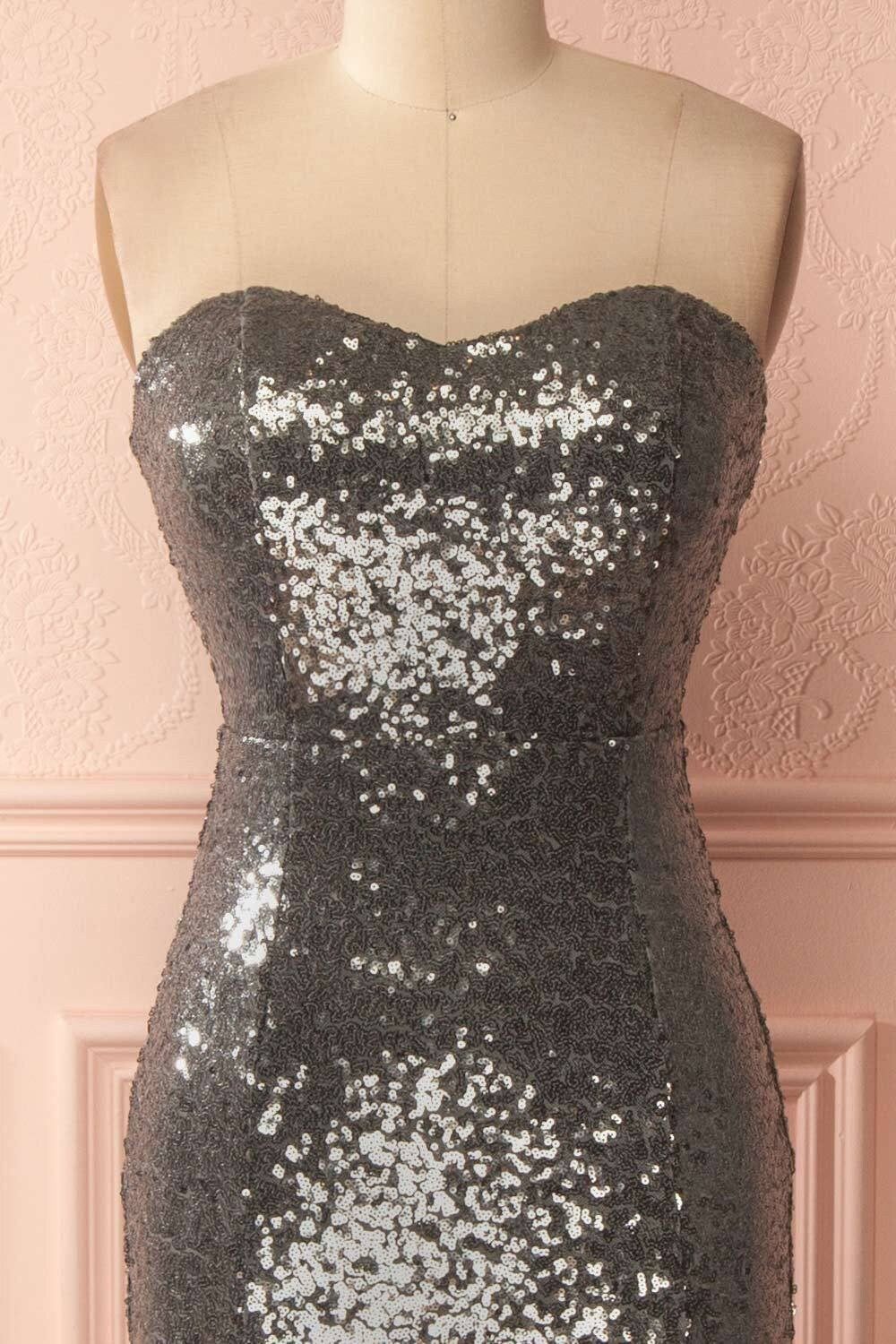 Sweetheart Sequined Sweep Train Dresses,