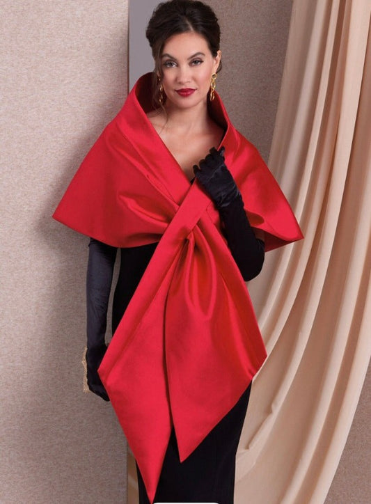 Glamorous double sided Duchess Wrap shawl