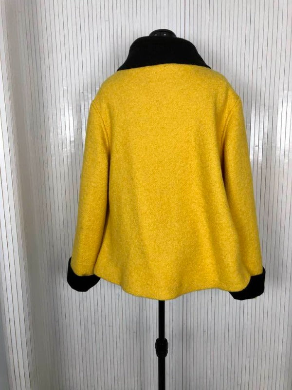 Yellow Wool jacket, Spring jacket