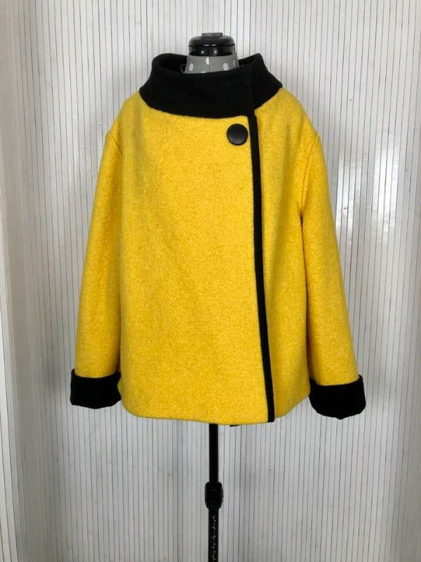 Yellow Wool jacket, Spring jacket