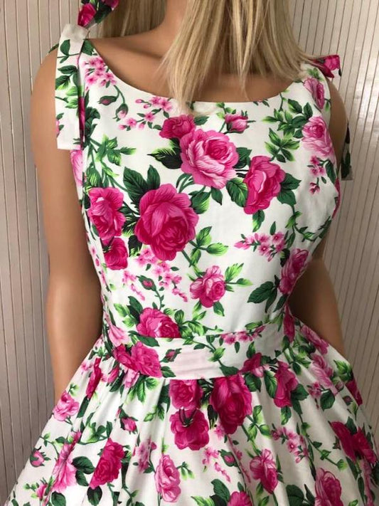 Eliana floral cotton dress, floral dress,