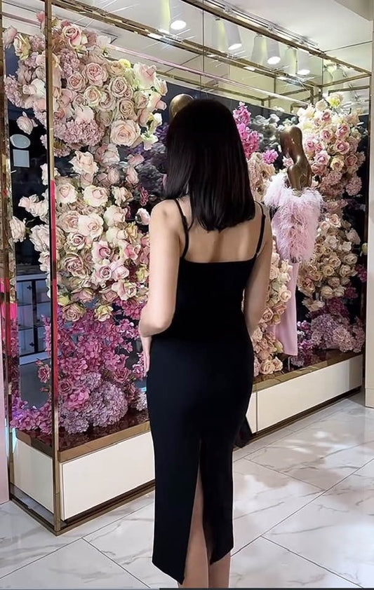 Midi strap dress