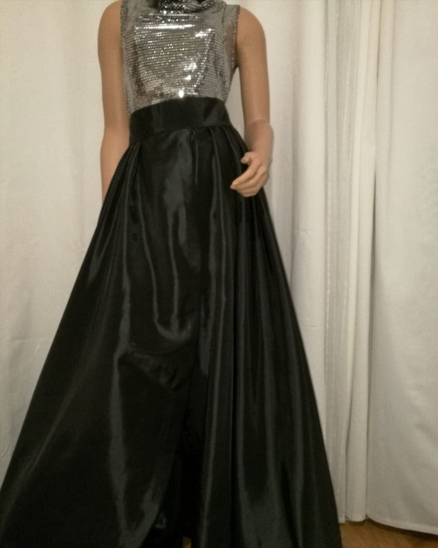 Jane Taffeta skirt, Slit Skirt