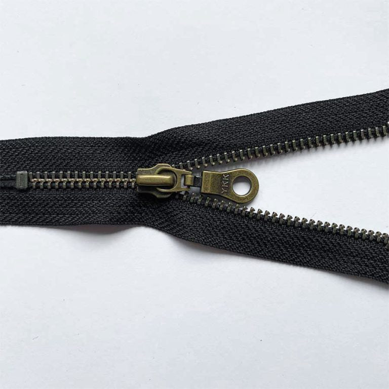YKK Metal Zips Dark Navy