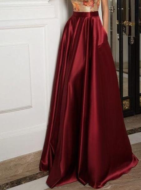 Satin Skirt, Floor Length skirt