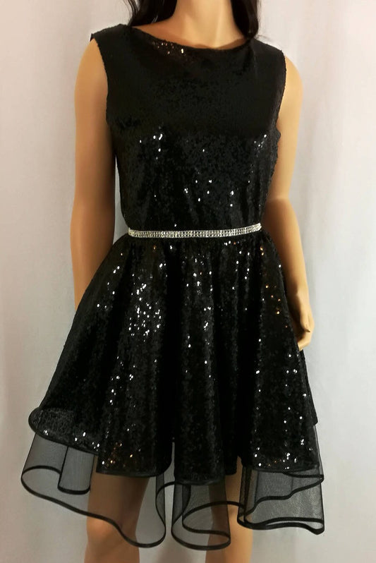 Sequin dress, Bridesmaid Dress, Little black dress, black dress,