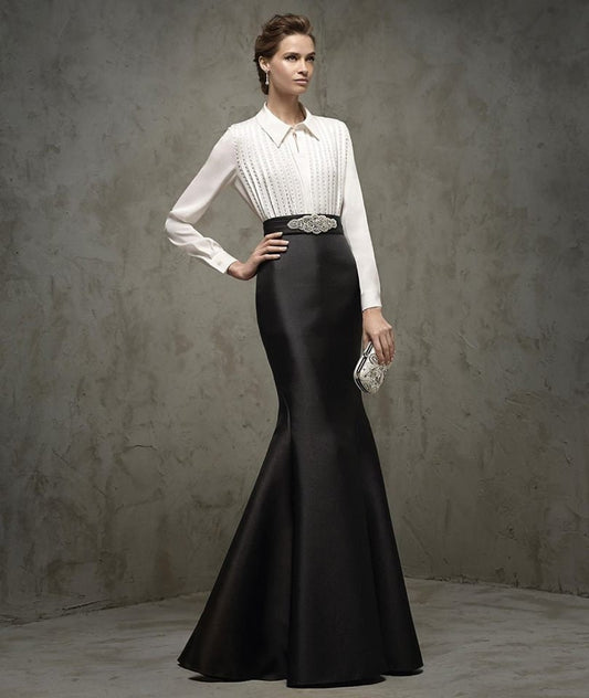 Tania skirt, floor-length silhouette,fishtail skirt