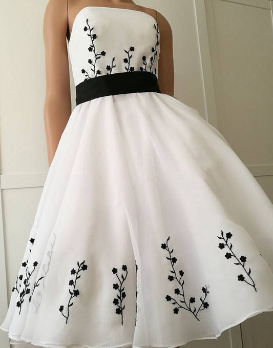 50's dress,  Chiffon Full Circle Midi Bridal dress