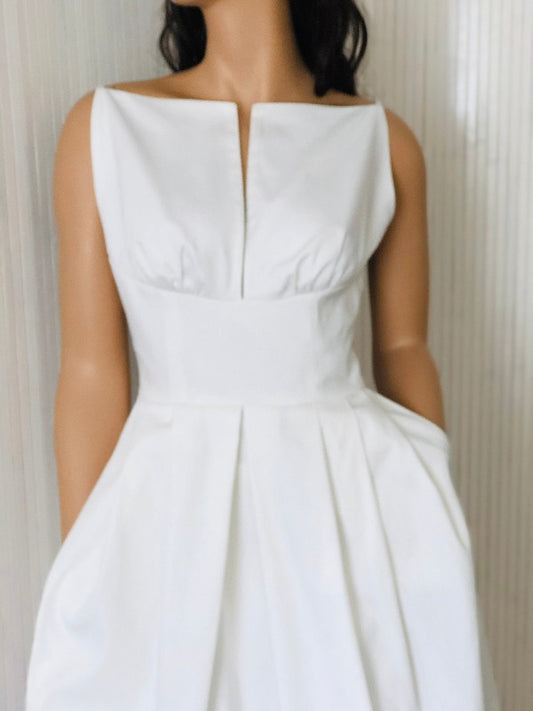 Summer dress, Cotton dress, white dress, strap dress