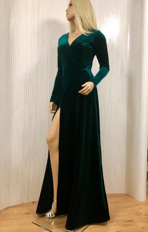 Evelyn velvet dress