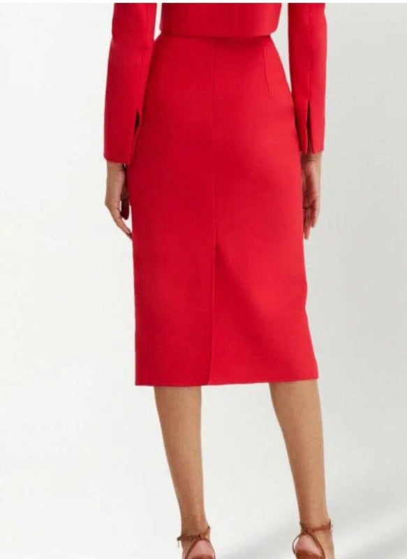 Harper pencil skirt, Boiled wool