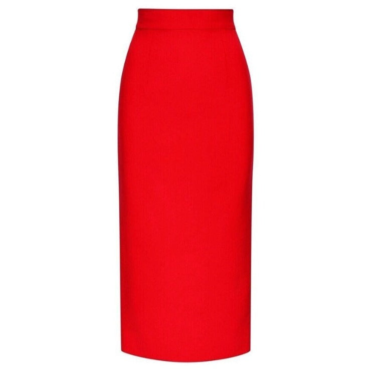 Harper pencil skirt, Boiled wool