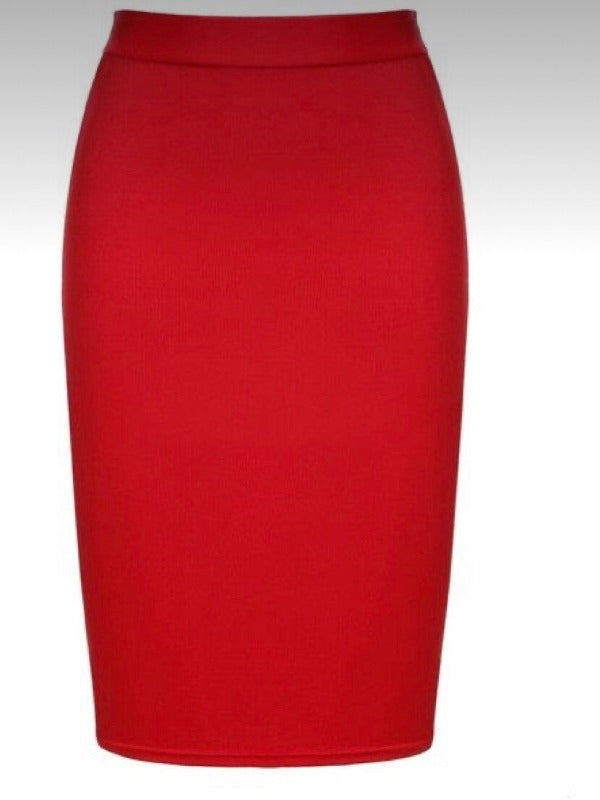 Harper pencil skirt, Boiled wool